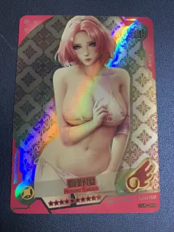 Sakura Haruno Naruto 014 Foil Swimsuit Goddess Waifu Card Girl Holo Doujin Anime - Image 1