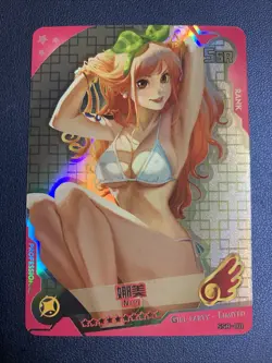 Nami One Piece SSR011 Foil Swimsuit Goddess Waifu Card Girl Holo Doujin Anime - Image 1