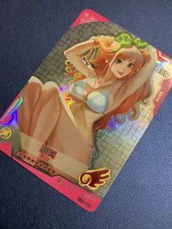 Nami One Piece SSR011 Foil Swimsuit Goddess Waifu Card Girl Holo Doujin Anime - Image 3