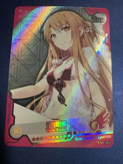 Asuna Yuuki Sao Sword 02 Foil Swimsuit Goddess Waifu Card Girl Holo Doujin Anime - Image 1