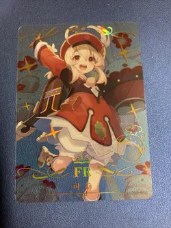 Klee Genshin Impact Game Foil FR Goddess CCG TCG 10M03-064 Anime Waifu Card Girl - Image 1