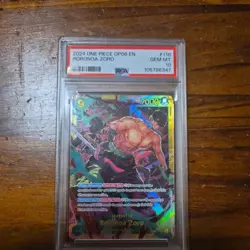 One Piece Card Wings Of Captain Roronoa Zoro OP06-118 SEC PSA 10 GEM MINT - Image 1