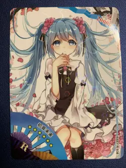 Hatsune Miku Vocaloid Flowers R Goddess Waifu Card Girl Holo Doujin Anime Foil - Image 1