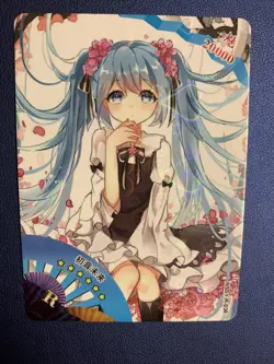 Hatsune Miku Vocaloid Flowers R Goddess Waifu Card Girl Holo Doujin Anime Foil - Image 4
