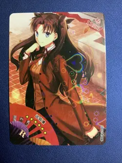 Rin Tohsaka Fate Stay Night CCG R Goddess Waifu Card Girl Holo Doujin Anime Foil - Image 1