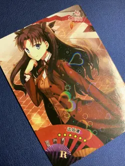 Rin Tohsaka Fate Stay Night CCG R Goddess Waifu Card Girl Holo Doujin Anime Foil - Image 4