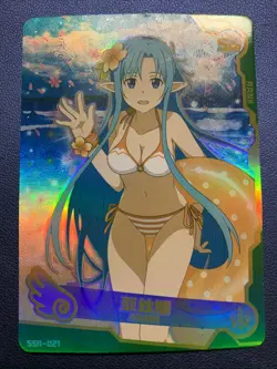 Asuna SAO Sword Art Online Goddess CCG TCG SSR021 Anime Waifu Card Girl Swimsuit - Image 1