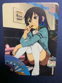 Azusa Nakano K-on! Mio Akiyama R Goddess Waifu Card Girl Holo Doujin Anime Foil - Image 1