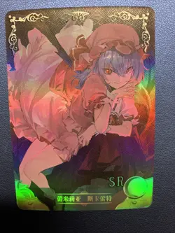 Remilia Scarlet Touhou SR Goddess CCG TCG Anime Waifu Card Girl Holo Doujin Foil - Image 1