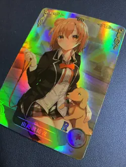 Yui Yuigahama Youth Comedy R Goddess CCG TCG Anime Waifu Card Girl Holo Doujin - Image 3