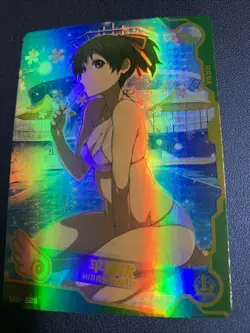 YUi Hirasawa K-On Goddess CCG TCG SSR Anime Waifu Card Girl Swimsuit Foil Doujin - Image 5