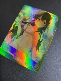 Ryuuka Shimizudani Saki Goddess CCG TCG SSR Anime Waifu Card Girl Swimsuit Foil - Image 3