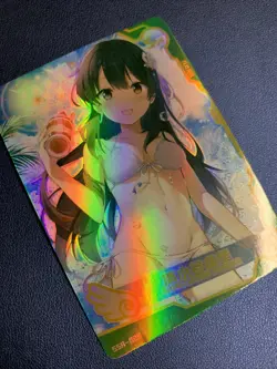 Ryuuka Shimizudani Saki Goddess CCG TCG SSR Anime Waifu Card Girl Swimsuit Foil - Image 4