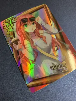 Itsuki Nakano Quintessential SR Goddess Waifu Card Girl Holo Doujin Anime Foil - Image 4