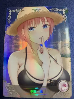 Ichika Nakano Quintuplets SR Goddess Waifu Card Girl Holo Doujin Anime Foil - Image 1