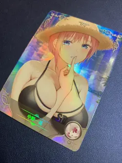 Ichika Nakano Quintuplets SR Goddess Waifu Card Girl Holo Doujin Anime Foil - Image 3