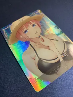 Ichika Nakano Quintuplets SR Goddess Waifu Card Girl Holo Doujin Anime Foil - Image 4
