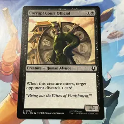 Corrupt Court Official - Avatar - NM - Common - Creature - MTG Regular NP - Image 1