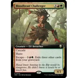 BLOODBRAID CHALLENGER (EXTENDED ART) X4 Modern Horizons 3: Commander Magic MTG - Image 1