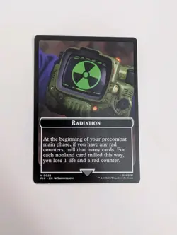 MTG - Radiation 0022/Copy 0001 token - Fallout (PIP) NM/M Condition - Image 1