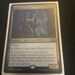 MTG TCG Wilds of Eldraine Likeness Looter 0208 Foil Rare - Image 1