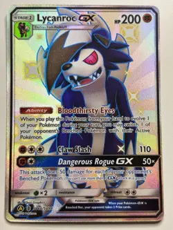 Lycanroc GX 2019 Pokemon Hidden Fates Shiny Vault #SV66/SV94 * Near Mint - Image 1
