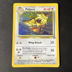 Pokemon Vintage Holo Rare Pidgeot 8/64 Jungle WotC 1999 - Image 1