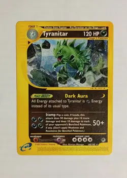 POKEMON TYRANITAR EXPEDITION 66/165 RARE NON HOLO EXCELLENT CONDITION 2002 - Image 1