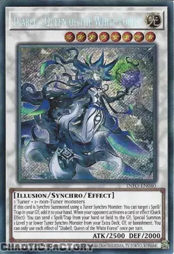 YUGIOH INFO-EN040 Diabell, Queen of the White Forest Secret Rare 1st Edition NM - Image 1