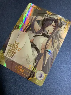 August Van Parseval Azur Lane SSR Goddess Doujin Anime Waifu Card Girl Foil Holo - Image 3