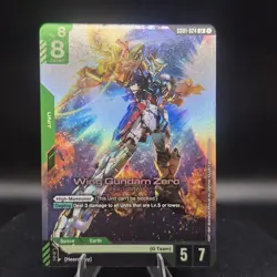 Wing Gundam Zero GD01-024 LR Foil Card Game TCG Newtype Rising Gundam - Image 1