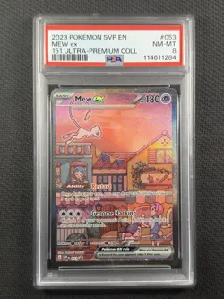 Pokemon Cards PSA 8 NM-MT Mew ex UPC Promo Ultra Rare 2023 053 - Image 1