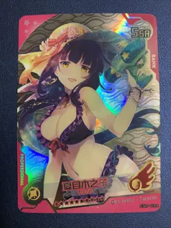 Raiden Shogun Genshin Foil Swimsuit Goddess Waifu Card Girl Holo Doujin Anime - Image 1