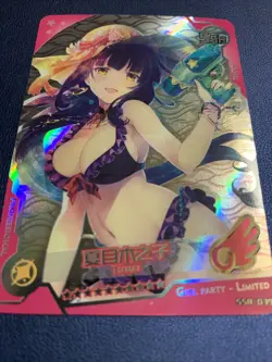 Raiden Shogun Genshin Foil Swimsuit Goddess Waifu Card Girl Holo Doujin Anime - Image 5