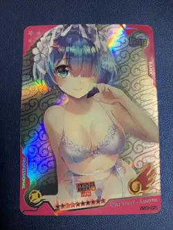 Rem Rezero Life Another Foil Swimsuit Goddess Waifu Card Girl Holo Doujin Anime - Image 1