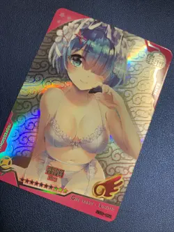 Rem Rezero Life Another Foil Swimsuit Goddess Waifu Card Girl Holo Doujin Anime - Image 3