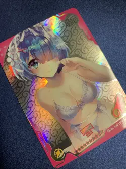 Rem Rezero Life Another Foil Swimsuit Goddess Waifu Card Girl Holo Doujin Anime - Image 4