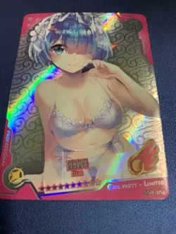 Rem Rezero Life Another Foil Swimsuit Goddess Waifu Card Girl Holo Doujin Anime - Image 5