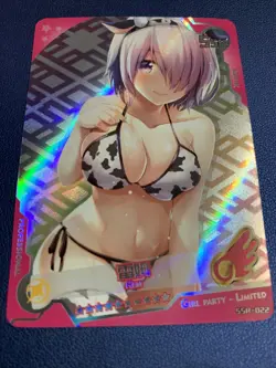 Rem Rezero Life Cowgirl Foil Swimsuit Goddess Waifu Card Girl Holo Doujin Anime - Image 5