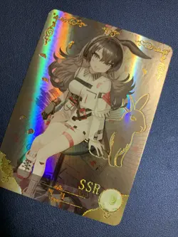 April Arknights Game Hot SSR 070 Goddess Doujin Anime Waifu Card Girl Foil Holo - Image 3