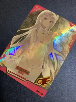 Emilia Re:Zero Life 015 Foil Swimsuit Goddess Waifu Card Girl Holo Doujin Anime - Image 3