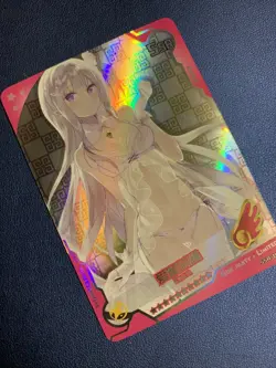 Emilia Re:Zero Life 015 Foil Swimsuit Goddess Waifu Card Girl Holo Doujin Anime - Image 4