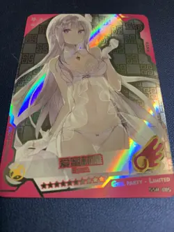 Emilia Re:Zero Life 015 Foil Swimsuit Goddess Waifu Card Girl Holo Doujin Anime - Image 5