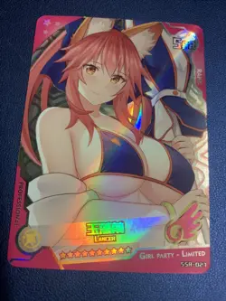 Tamamo No Mae Cat Fate Foil Swimsuit Goddess Waifu Card Girl Holo Doujin Anime - Image 1