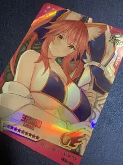 Tamamo No Mae Cat Fate Foil Swimsuit Goddess Waifu Card Girl Holo Doujin Anime - Image 3