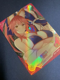 Tamamo No Mae Cat Fate Foil Swimsuit Goddess Waifu Card Girl Holo Doujin Anime - Image 4