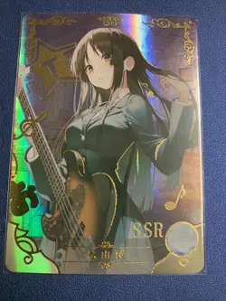 Mio Akiyama K-on! Music SSR 105 Sexy Doujin Goddess CCG Anime Waifu Card Girl - Image 1