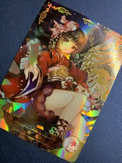 Kagura Onmyoji Hot Foil SSR 15 Holo Doujin Goddess CCG TCG Anime Waifu Card Girl - Image 3