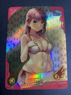 Sakura Matou Fate Stay Foil Swimsuit Goddess Waifu Card Girl Holo Doujin Anime - Image 1