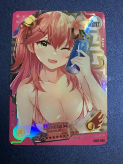 Miko Sakura Hololive 031 Foil Swimsuit Goddess Waifu Card Girl Holo Doujin Anime - Image 1